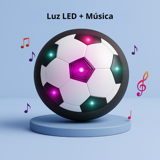 “Balón de Fútbol Flotante LED para Niños – Hover Ball con Luz y Música”